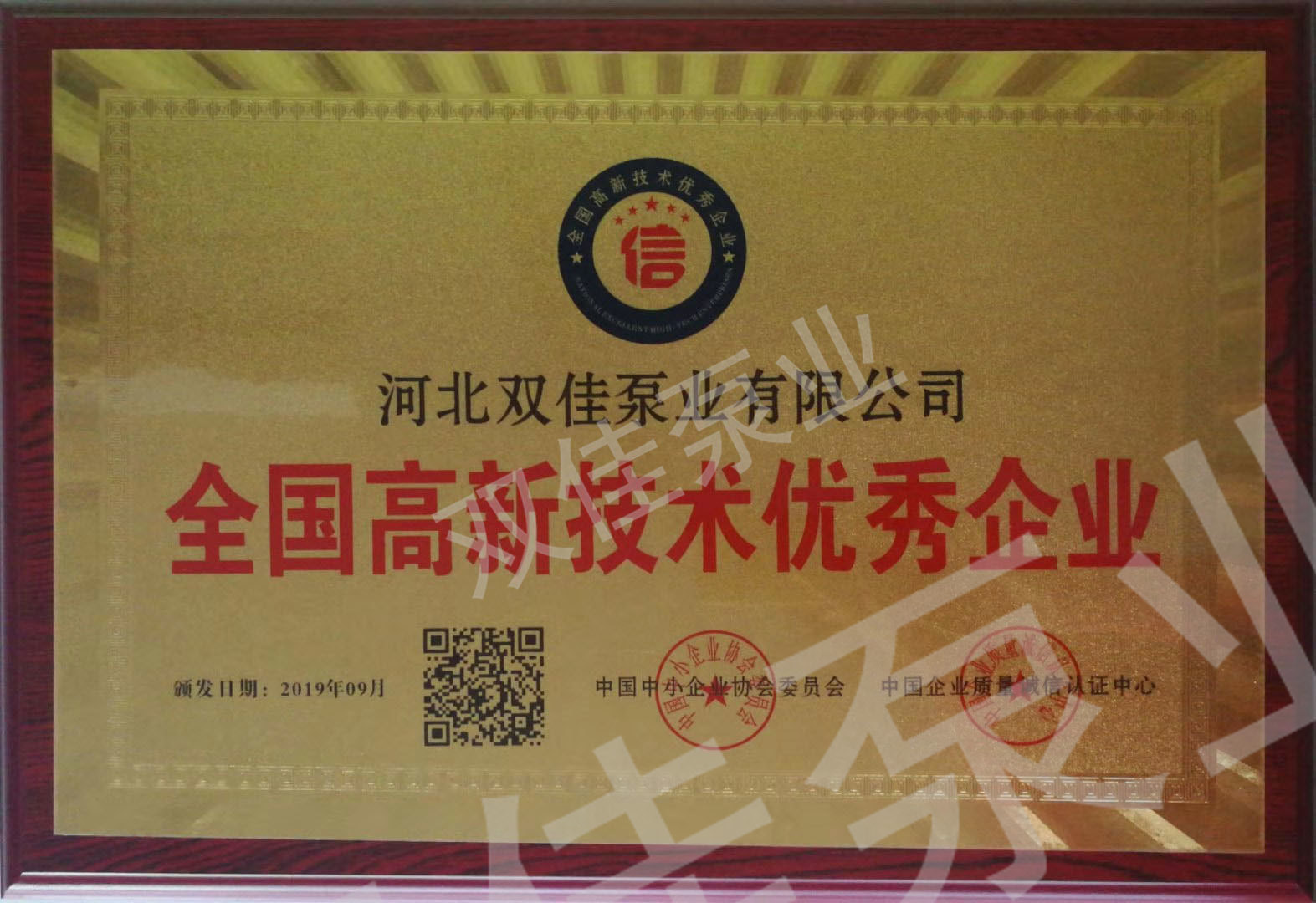 高新技术优秀企业